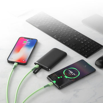 3-Port Green Super-Fast Charger - Multitasky