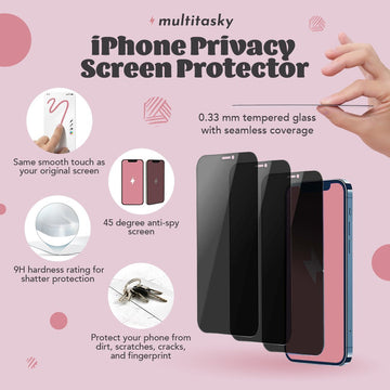 iPhone Screen Protector - Privacy Screen Protector - Multitasky