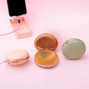 Cute power bank hand warmers shaped like macarons -Multitasky