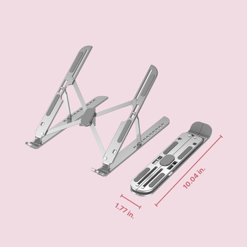 Metallic folding stand with dimensions