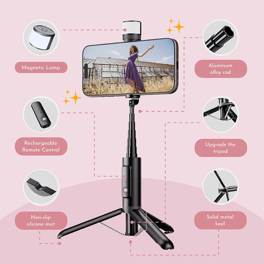 Extendable Selfie Stick Tripod - Multitasky