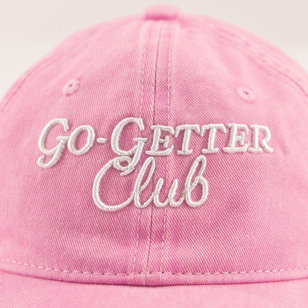 Go - Getter Club Vintage Washed Unstructured Baseball Cap - 100% Cotton - Multitasky