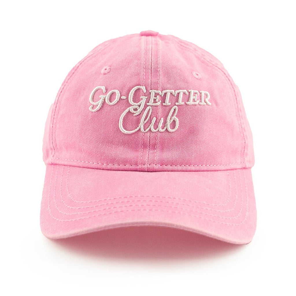 Go - Getter Club Vintage Washed Unstructured Baseball Cap - 100% Cotton - Multitasky