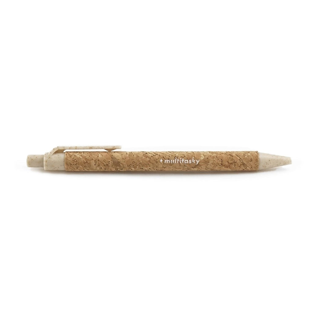 Make It Happen Eco - friendly Cork Ballpoint Pen - Multitasky