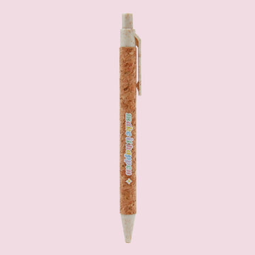 Make It Happen Eco - friendly Cork Ballpoint Pen - Multitasky