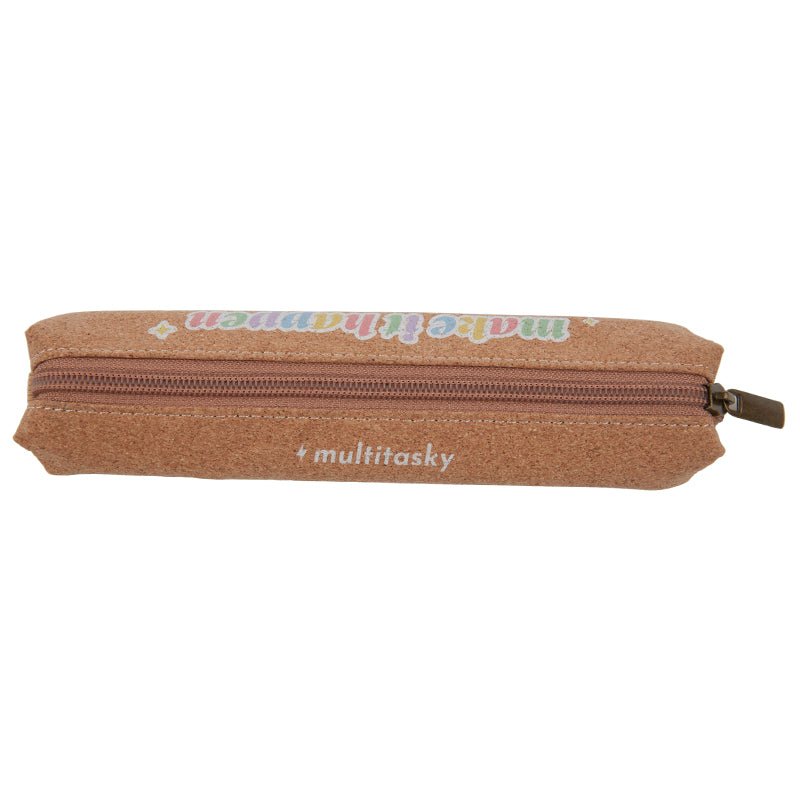 Make It Happen Eco - friendly Cork Pencil Case - Multitasky