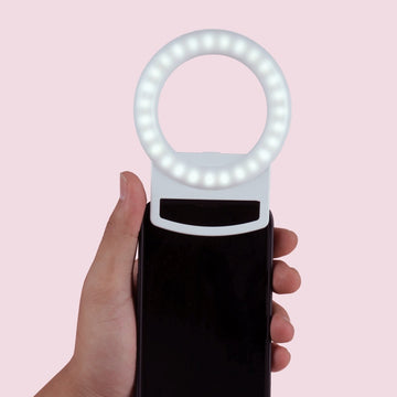 Selfie Ring Light with Phone holder, USB Powered LED Ring Light and Phone  Holder with 3 Lighting Modes, Adjustable Brightness for Live streaming,  Filming/Pictures Compatible to iPhones and Androids - Walmart.com