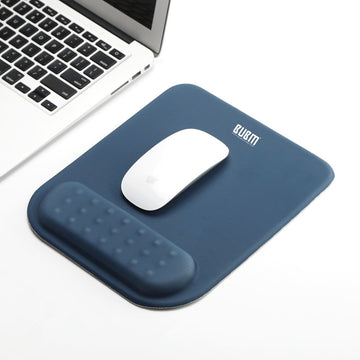 Navy Blue Mouse Pad with Wrist Support - Multitasky