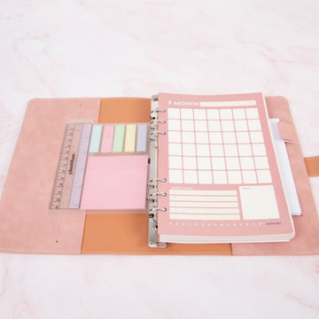Conquer My Day Journal Writing Set (1-Year Supply + Gift Pen + Sticky Notes) - Multitasky