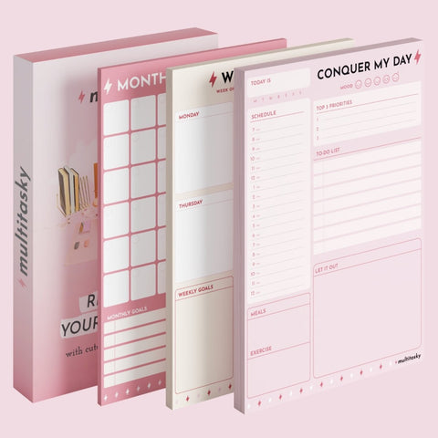 3Pack Daily Planner Notepad A5 Scheduler Organizer To Do List