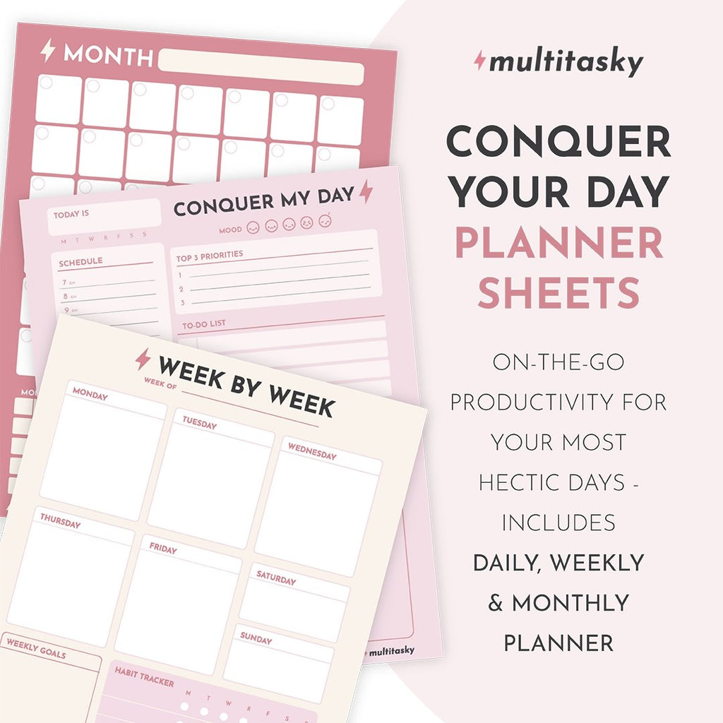Day Planner Sheets - A5 Planner Refills
