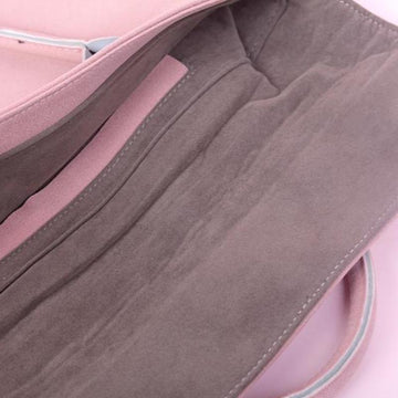 inside the Pink vegan laptop bag 