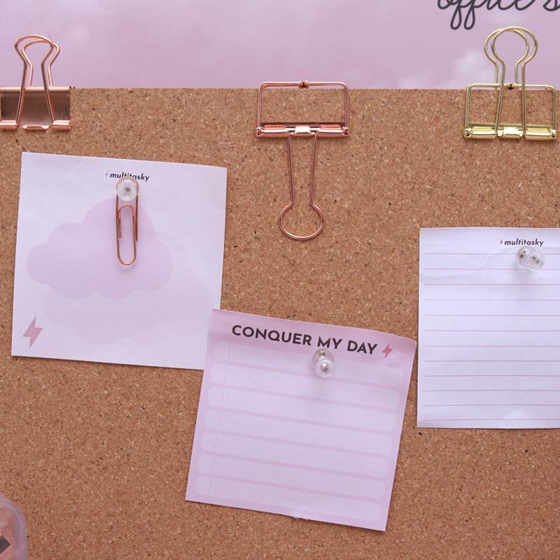 Cute Motivational Sticky Notes on Bulletin Board - Multitasky