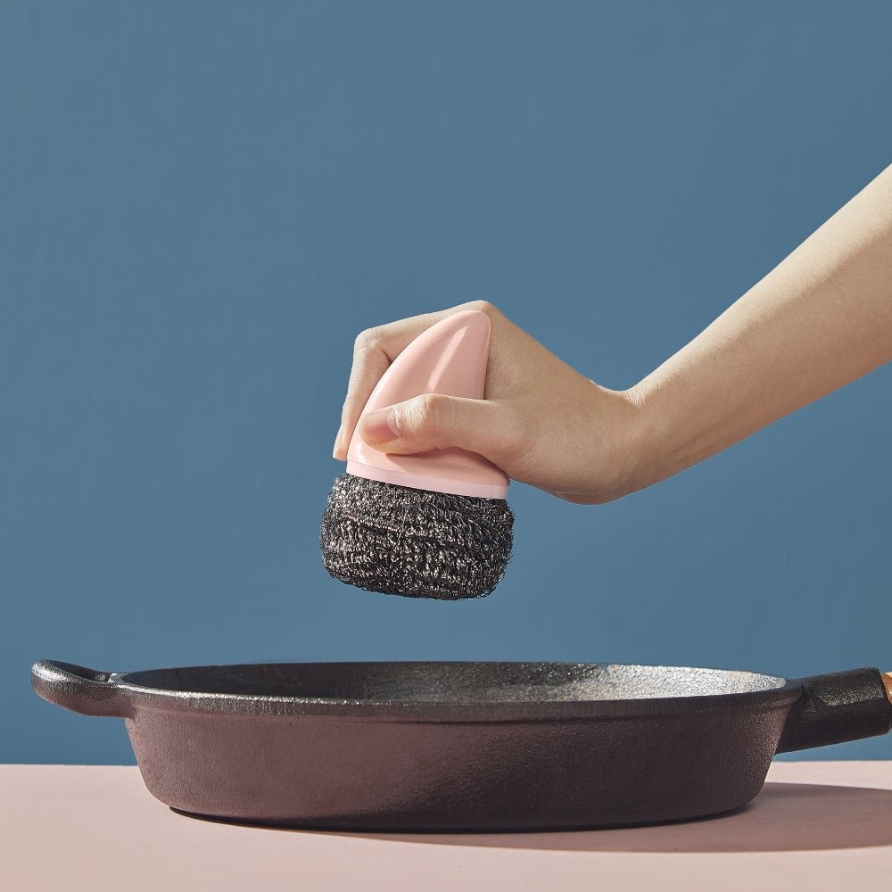 The Scruffer Cast Iron, Pan & Dish Scrubber Premium Sustainable