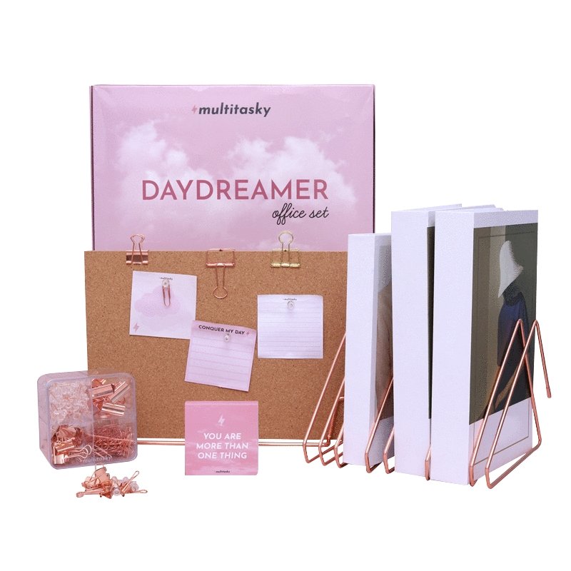 Daydreamer Rose Gold Office Accessories Gift Set - Multitasky