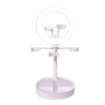 Deluxe Rechargeable Ring Light in White - Multitasky