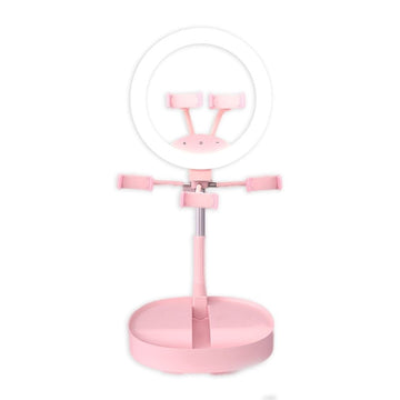 Deluxe Rechargeable Ring Light in Pink by Multitasky