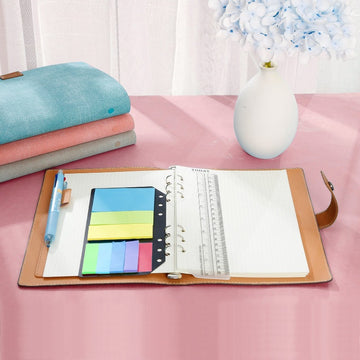 Notebook with pockets on the table
