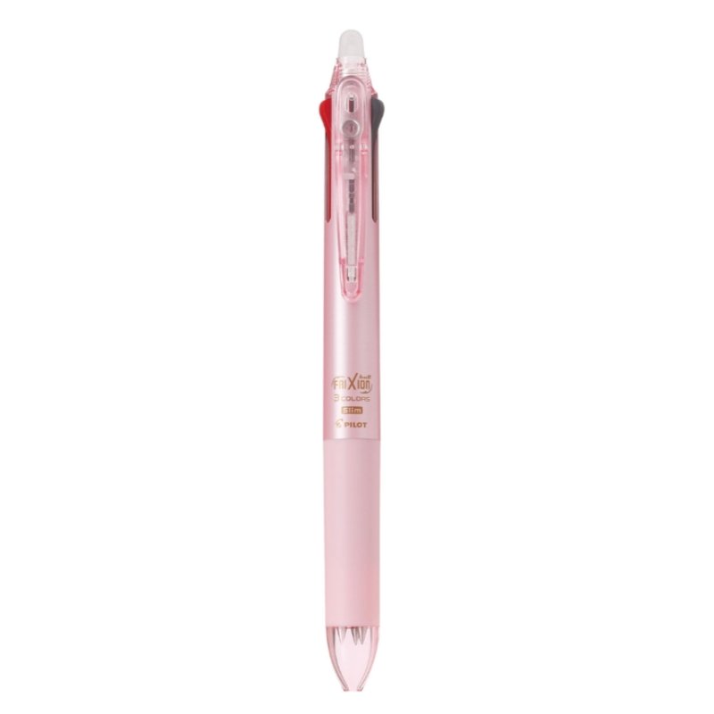 Blush pink tricolor Japanese Pilot Frixion erasable pen 3 in 1