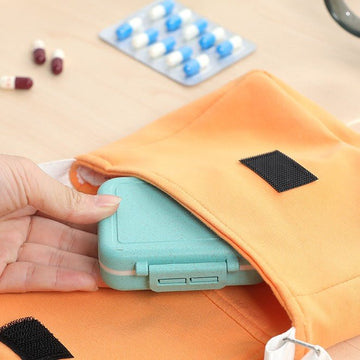 Mini Travel Pill Box Organizer in Sky Blue - Multitasky