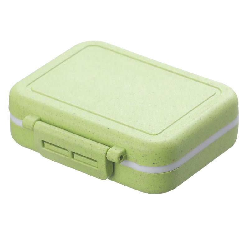 Mini Travel Pill Organizer Box in Lime Green - Multitasky