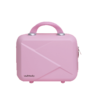 pink travel suitcase