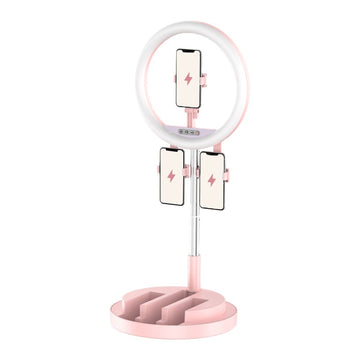 Multitasking Foldable Ring Light (3 Phone Holders) - Multitasky