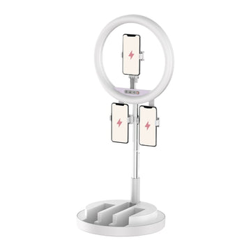 Multitasking Foldable Ring Light (3 Phone Holders) - Multitasky