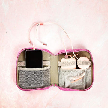 On-the-Go Phone Charging Kit in Pink - Perfect Gift - Multitasky