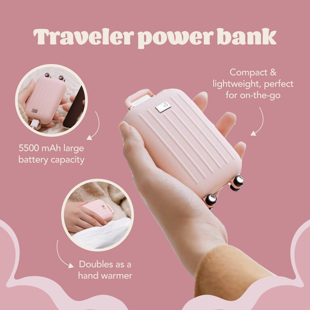 Traveler Power Bank and Hand Warmer - Multitasky