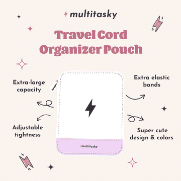 Travel Cord Organizer Pouch - Multitasky