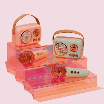 On-the-Go Mini Karaoke Kit - Blush Pink, SnackMagic