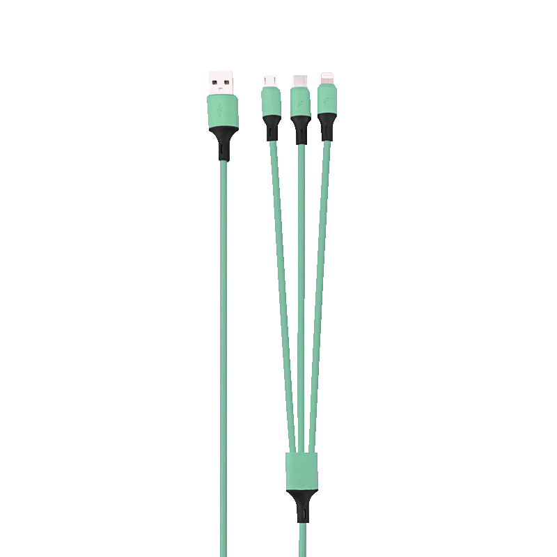 Rainbow 3-Port Long Charging Cable - Multitasky