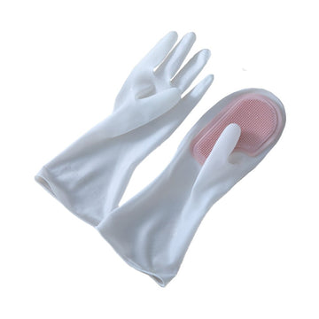 Reusable Silicone Cleaning Gloves with Scrubber (Set of 2) - Multitasky