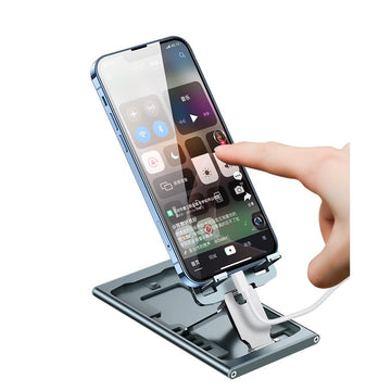 Foldable Phone Holder with Mirror in Use - Multitasky