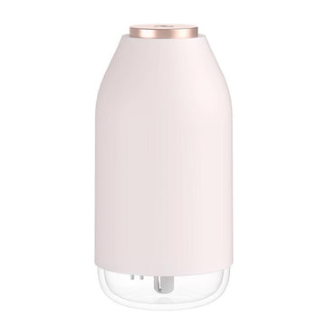 Sleek spa humidifier lamp in pink