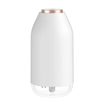 Sleek spa humidifier lamp in white
