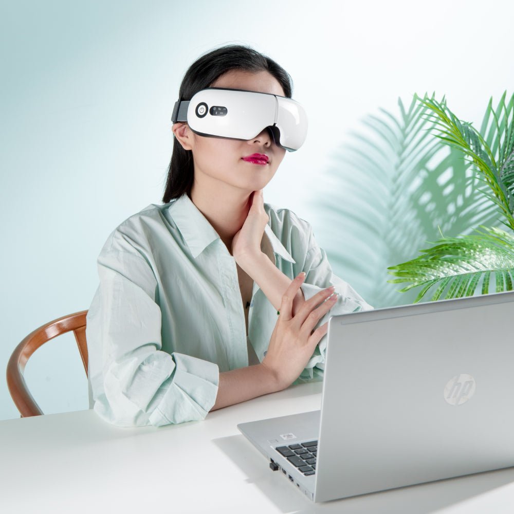 Therapeutic Heated Eye Massager | For Headache Relief | Multitasky ...