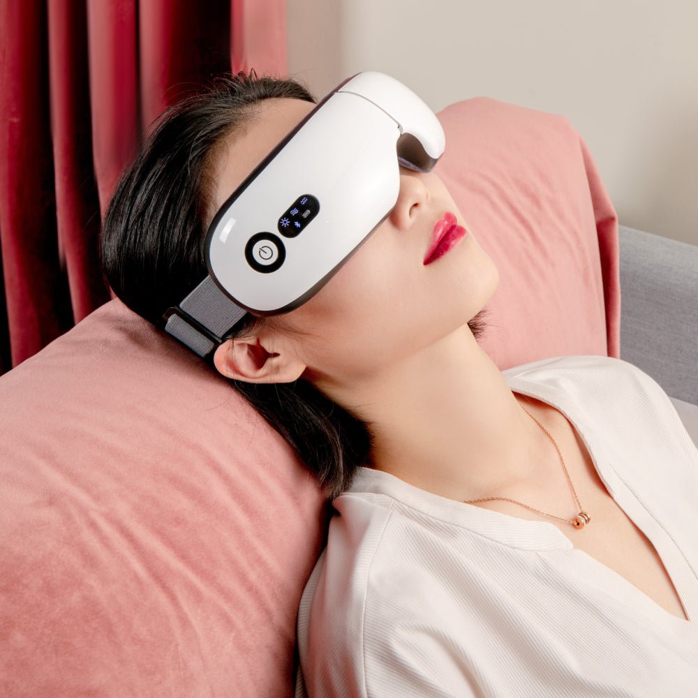 Therapeutic Heated Eye Massager in White - Multitasky