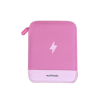 Travel Cord Organizer Pouch in Pink - Multitasky