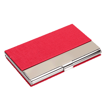 Vegan Leather Business Card Holder in red - Multitasky