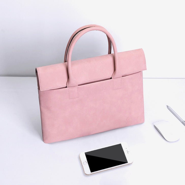 Pink leather laptop case Outlet