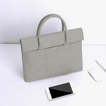 This Vegan Leather Laptop Bag offers a luxury design